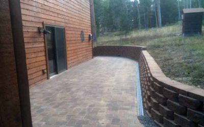 Retaining Wall, Brick Patio