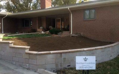 Cinder Block Retaining Wall