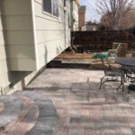 An outdoor living space created with Bogert pavers