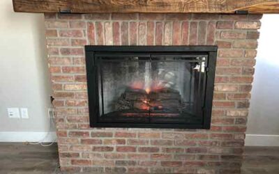 Brick fireplace adds a splash for Longmont, CO, home